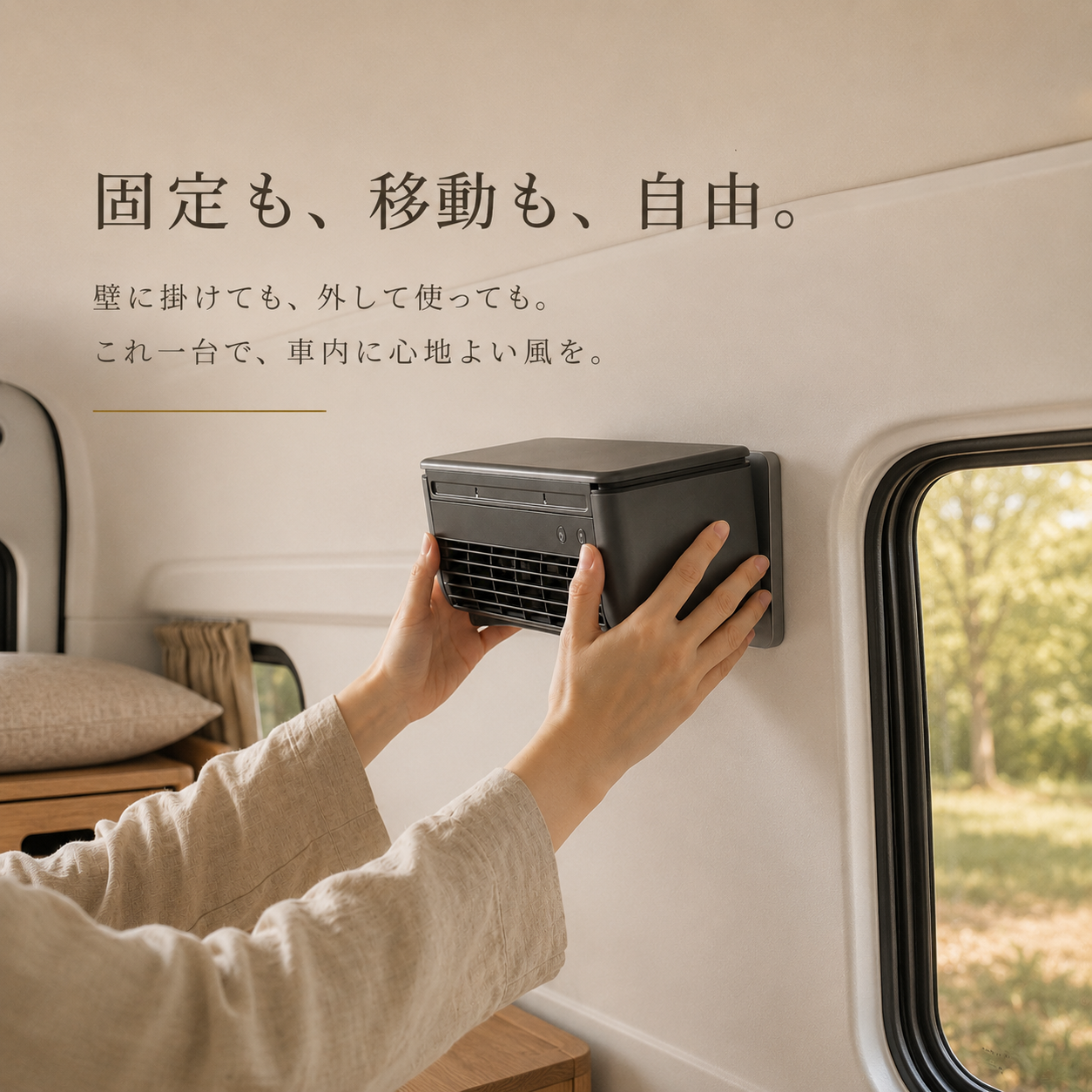 Ryo Cooler ｜ 車中泊にも使える 充電式ポータブル冷風機