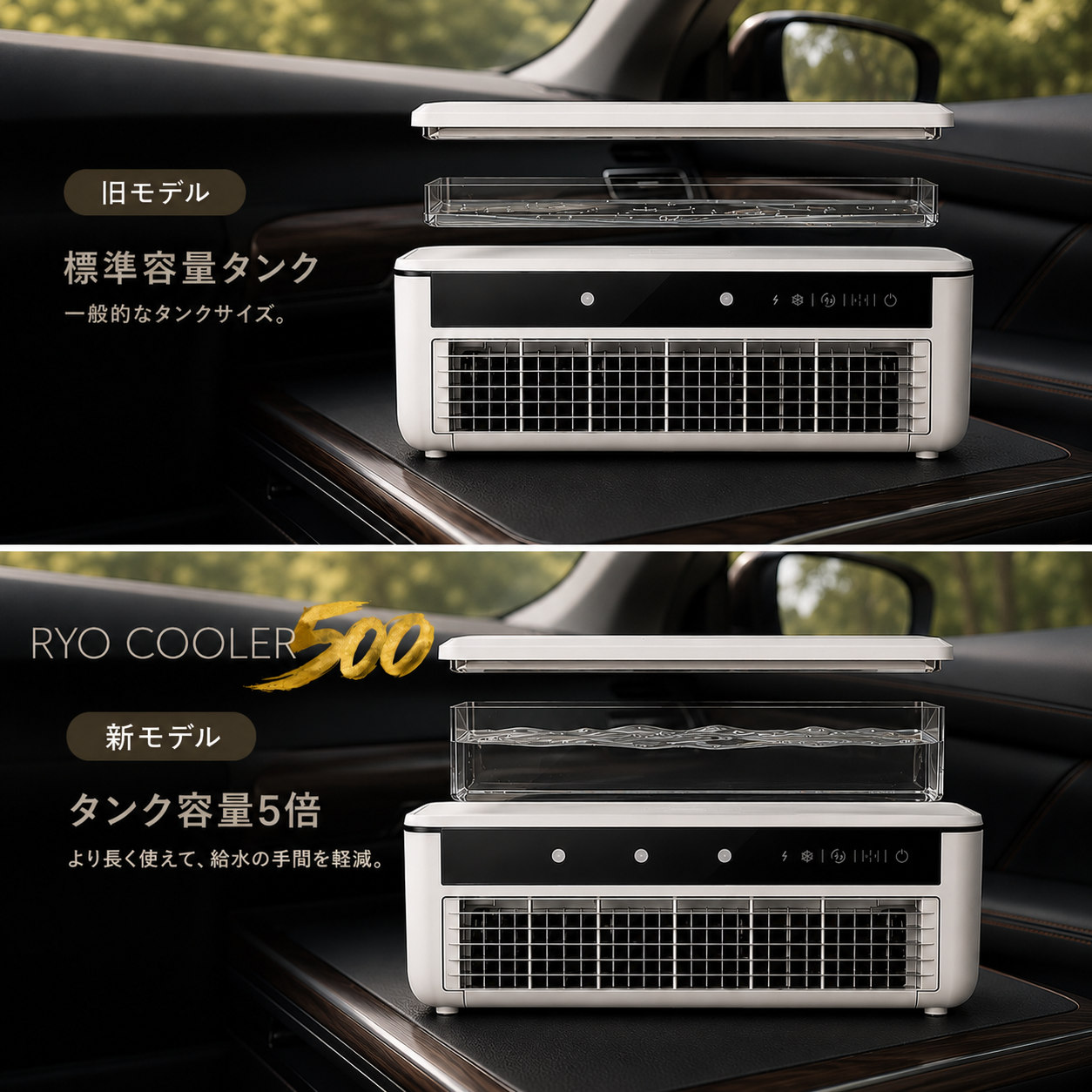Ryo Cooler ｜ 車中泊にも使える 充電式ポータブル冷風機